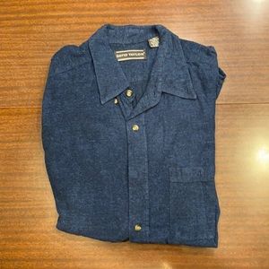 David Taylor button down shirt, XL dark blue,